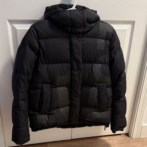 Lululemon Black Puffer Jacket with Hood